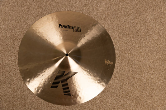 Zildjian 18" K Paper Thin Crash Cymbal 1202g