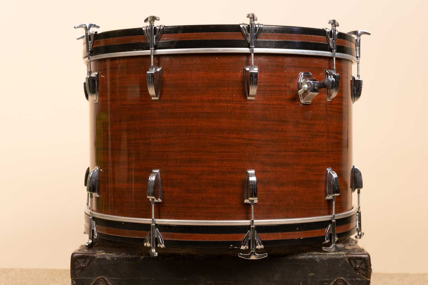 1970s Ludwig 14x24 Mahogany Cortex Bass Drum