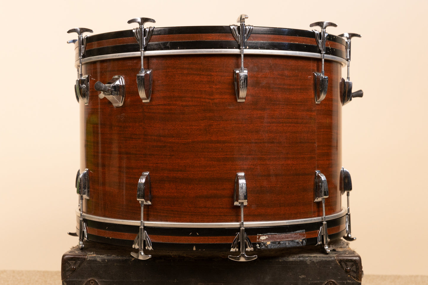 1970s Ludwig 14x24 Mahogany Cortex Bass Drum