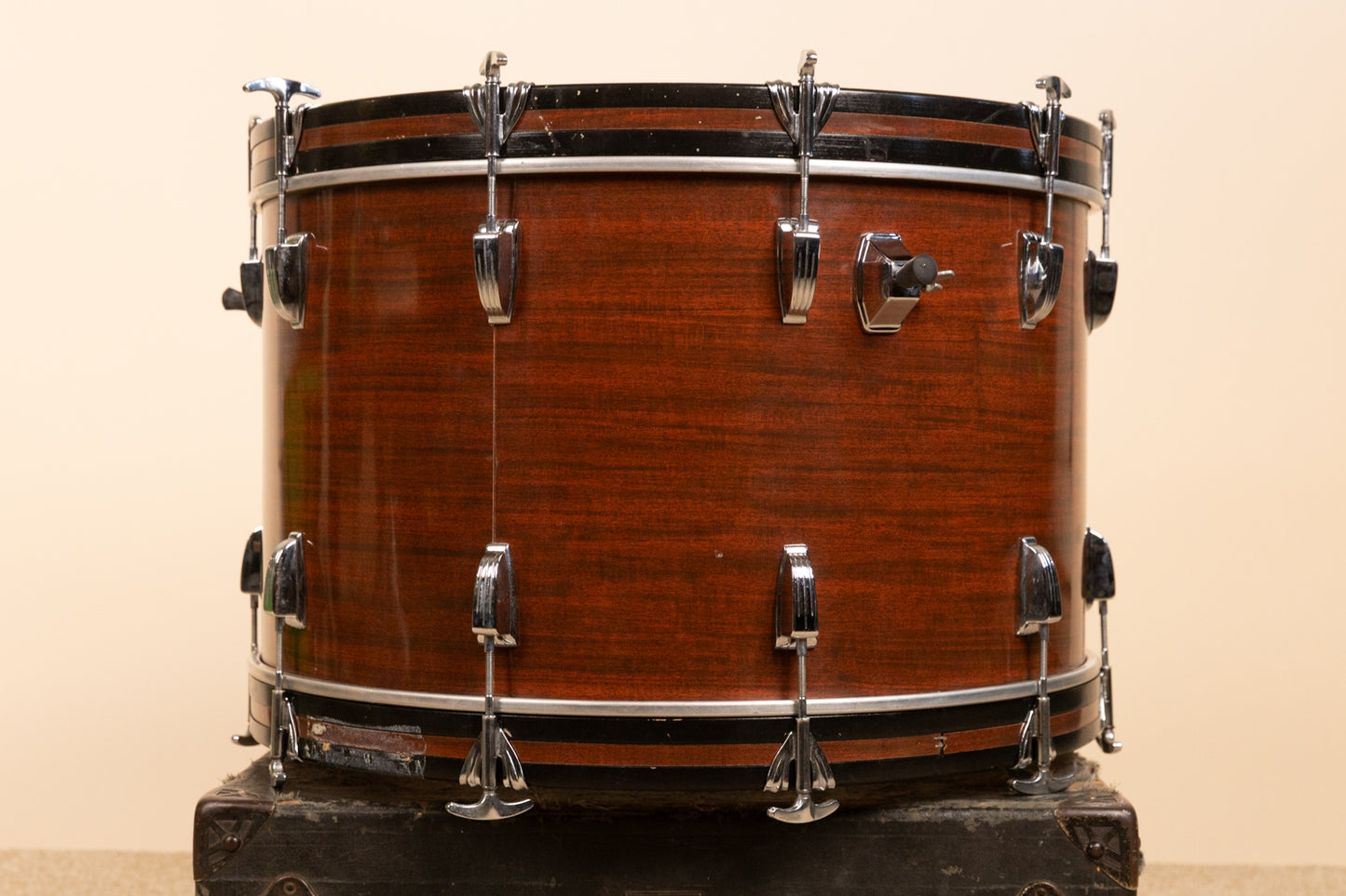 1970s Ludwig 14x24 Mahogany Cortex Bass Drum
