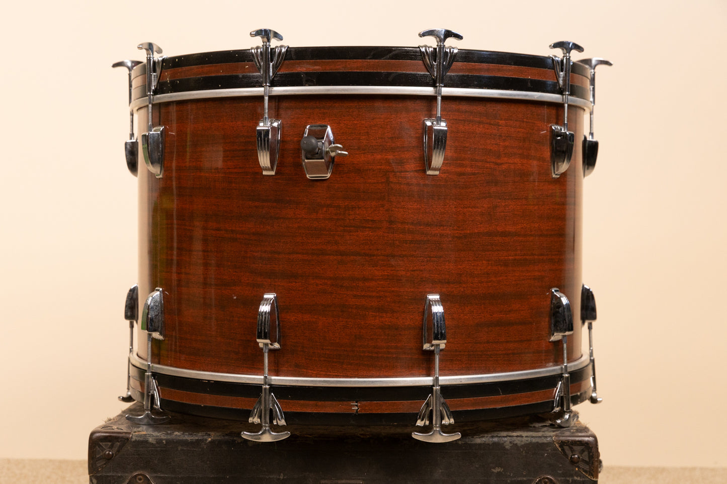1970s Ludwig 14x24 Mahogany Cortex Bass Drum