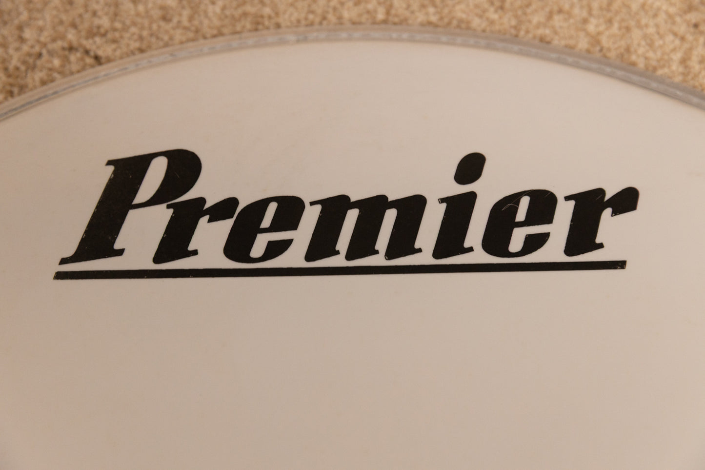 Vintage Premier 20" Everyplay Smooth White Bass Logo Drum Head