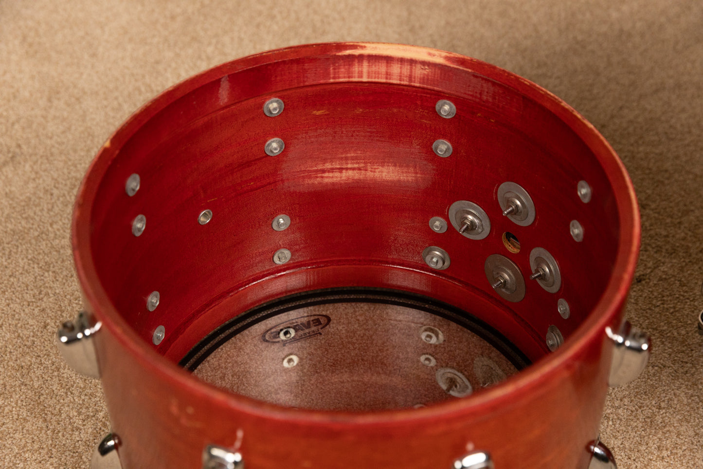 1970s Slingerland "Violin Red" 14x22 10x14 and 16x18 Drum Set