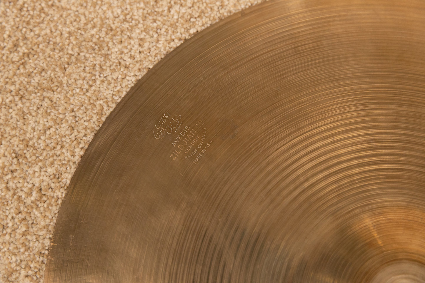 1960s Zildjian A 14" Thin Hi Hat Cymbal 855g