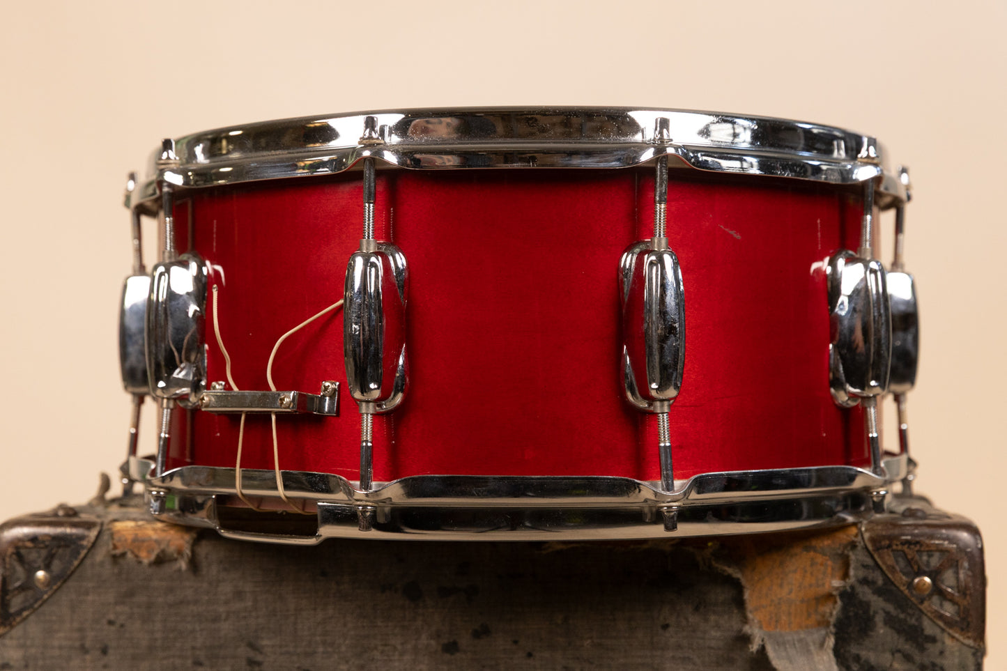 1990s Slingerland 6.5x14 Artist Cherry Stain Snare Drum