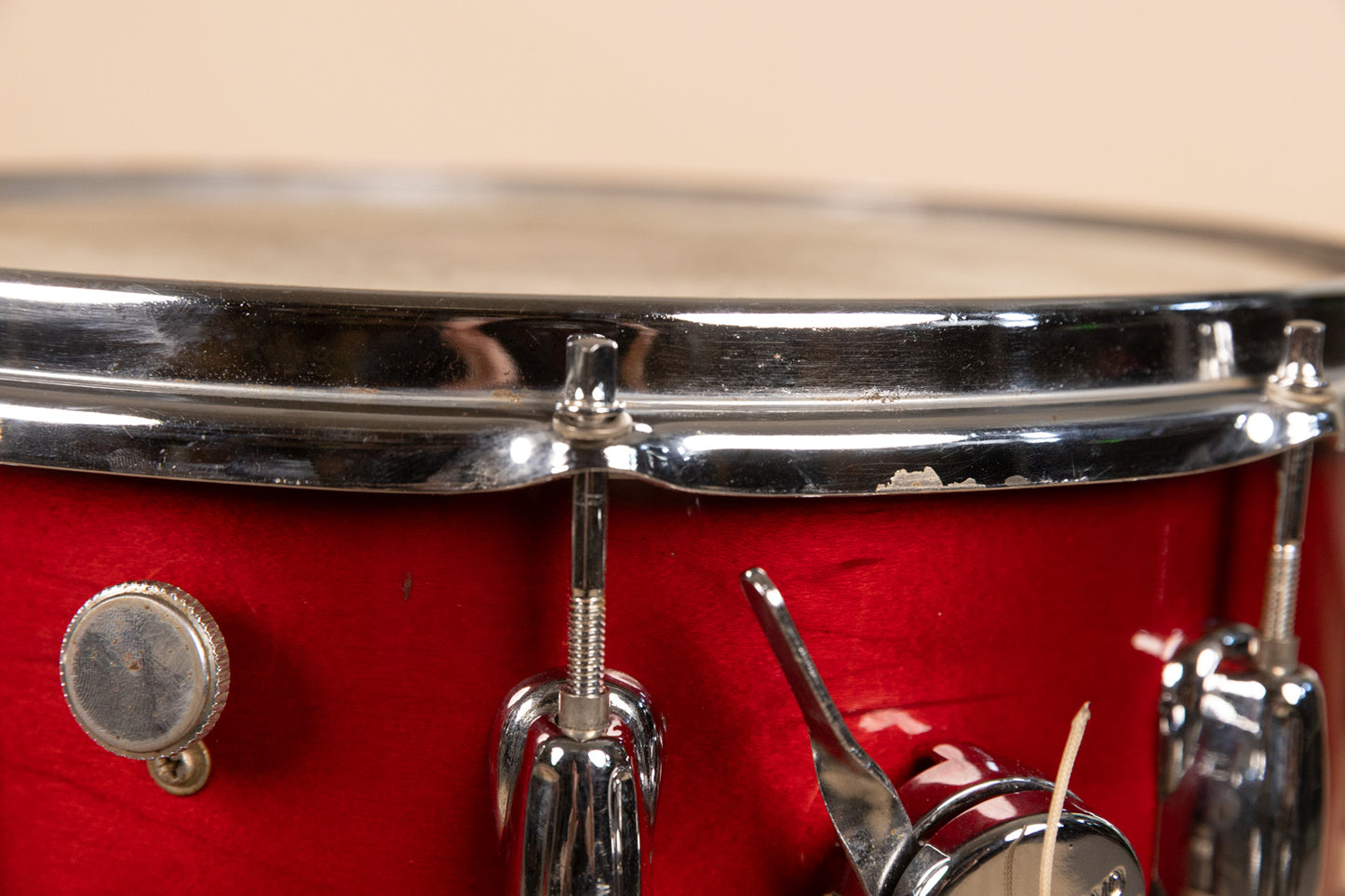 1990s Slingerland 6.5x14 Artist Cherry Stain Snare Drum