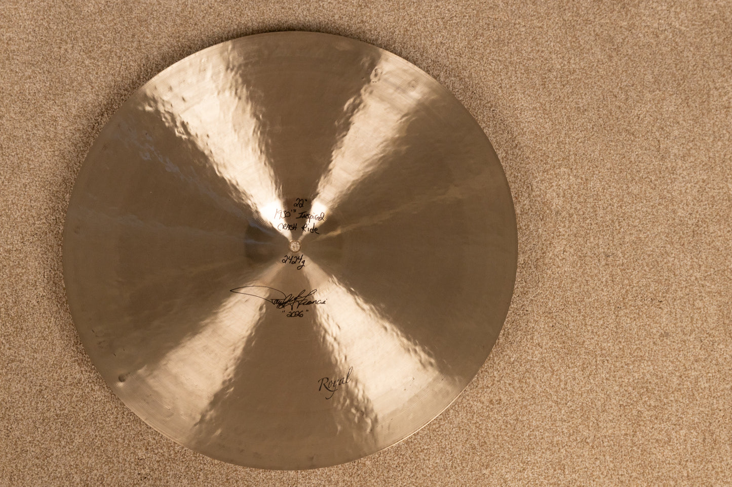 Cymbal Craftsman 22" Thirties Inspired Ride Cymbal 2424g