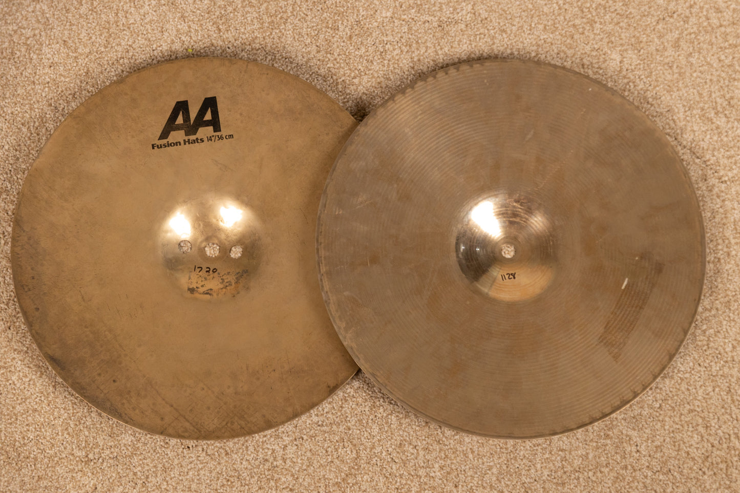 Sabian 14" AA Fusion Hats 1128g 1720g