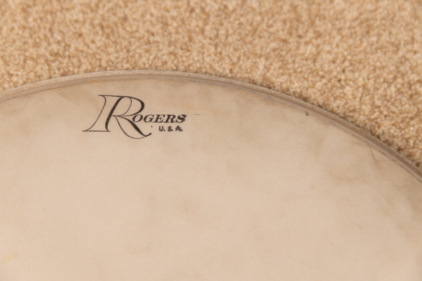 Vintage Rogers 16" Coated Script Logo Head