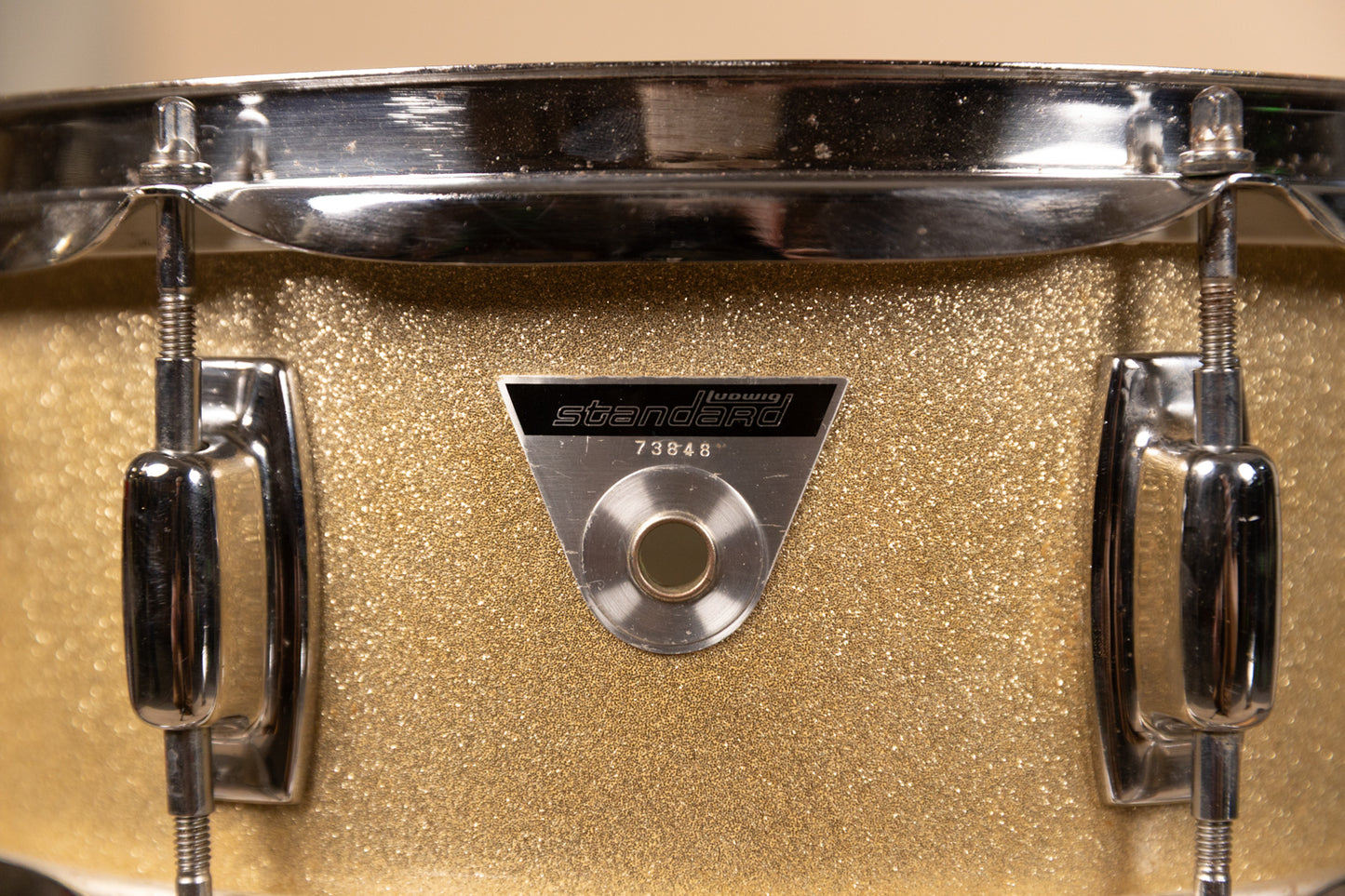 1970s Ludwig 5x14 Standard Silver Mist Snare Drum