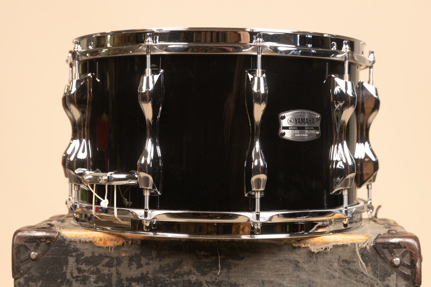 Yamaha 8x14 Solid Black Recording Custom Snare Drum