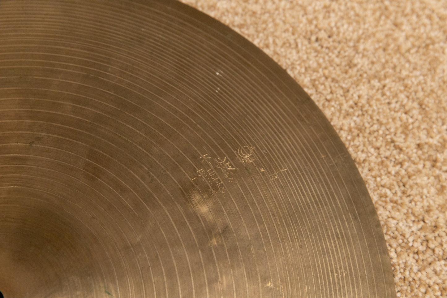 Vintage Zildjian 14" K Istanbul Intermediate Stamp Hi Hat Cymbals 833g 877g