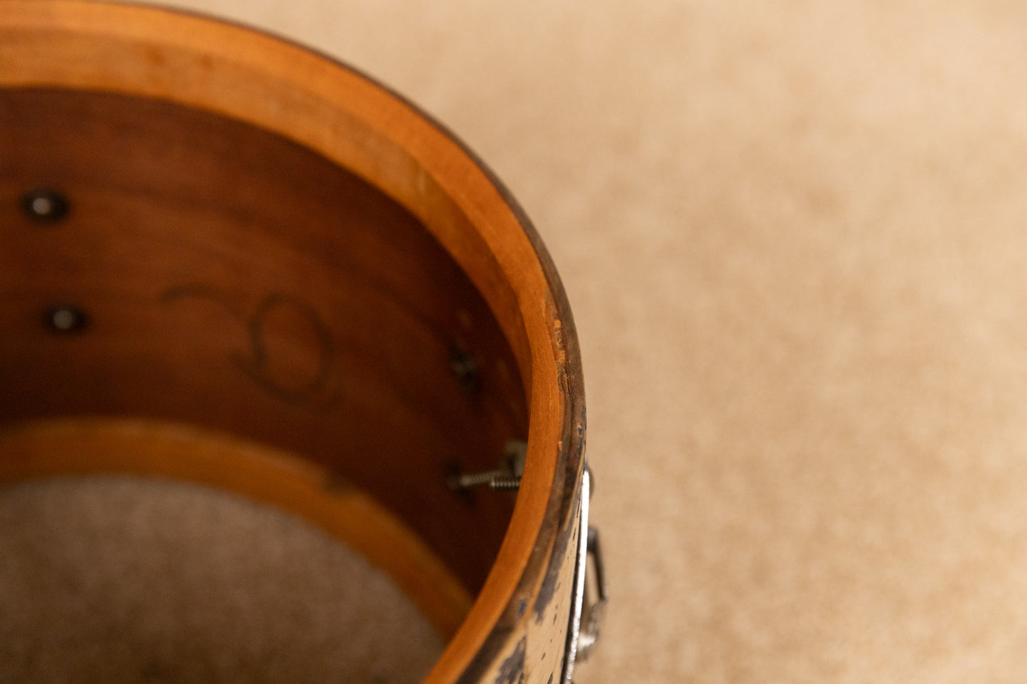 Vintage Ludwig Blue and Silver Duco Drum Set 14x22 and 9x13