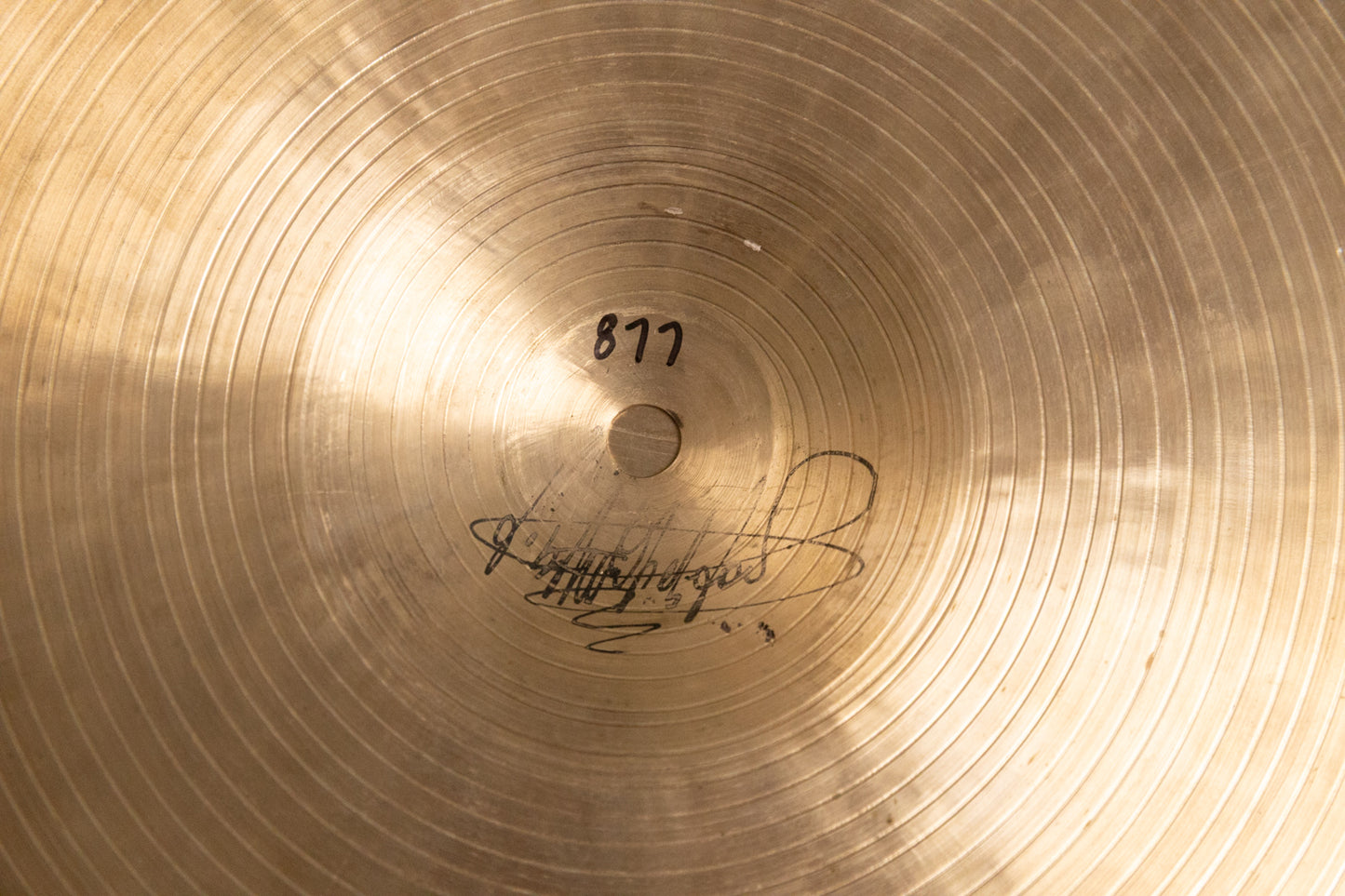 Vintage Zildjian 14" K Istanbul Intermediate Stamp Hi Hat Cymbals 833g 877g