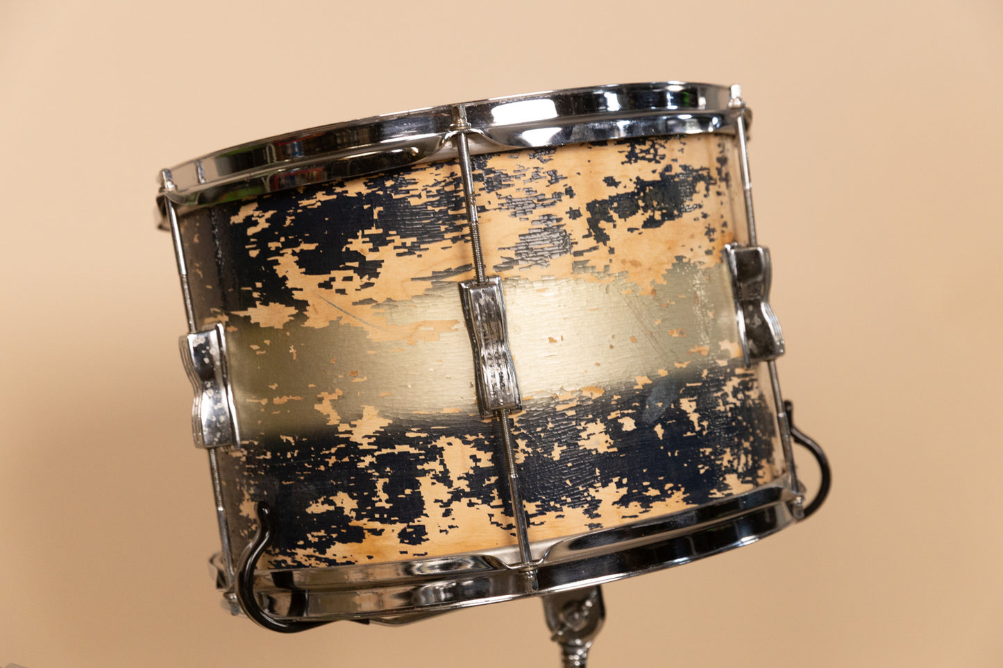 Vintage Ludwig Blue and Silver Duco Drum Set 14x22 and 9x13