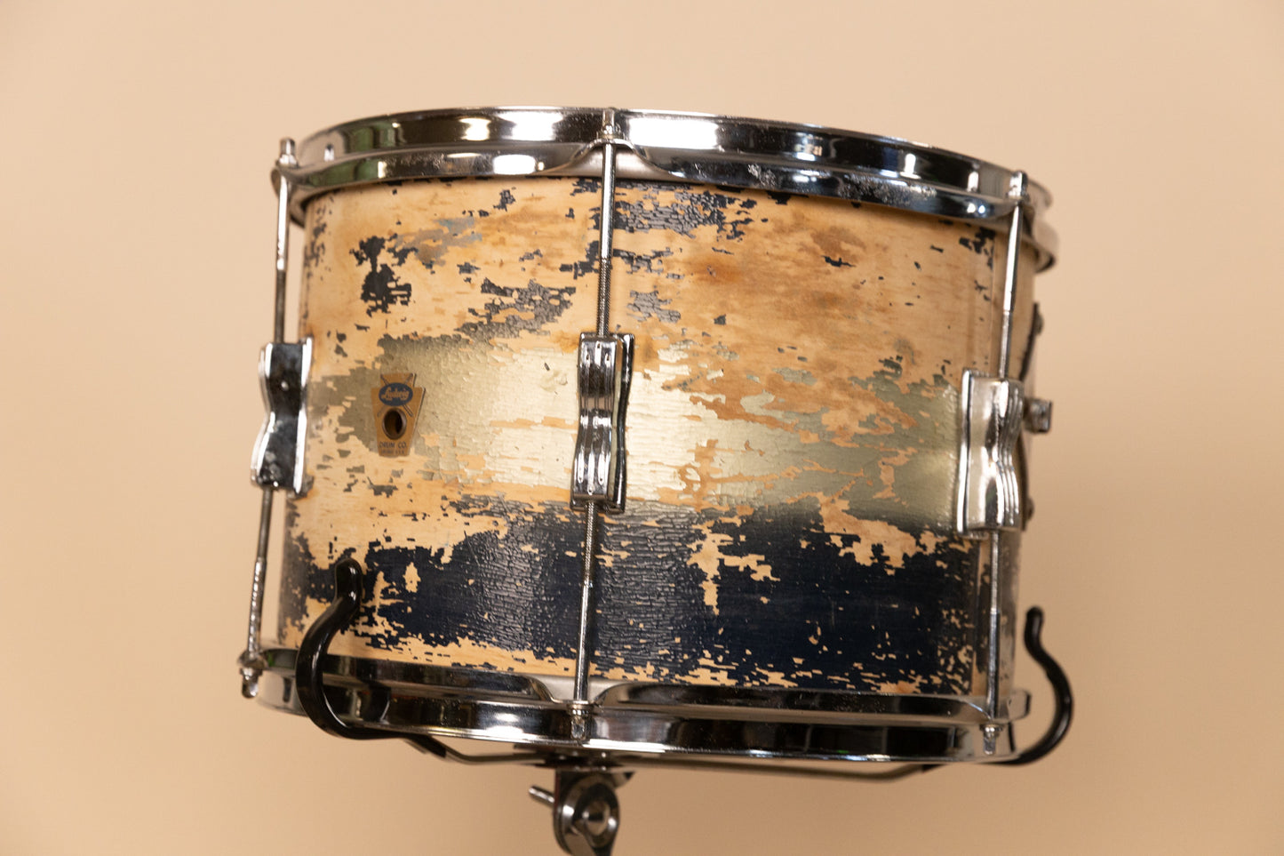 Vintage Ludwig Blue and Silver Duco Drum Set 14x22 and 9x13