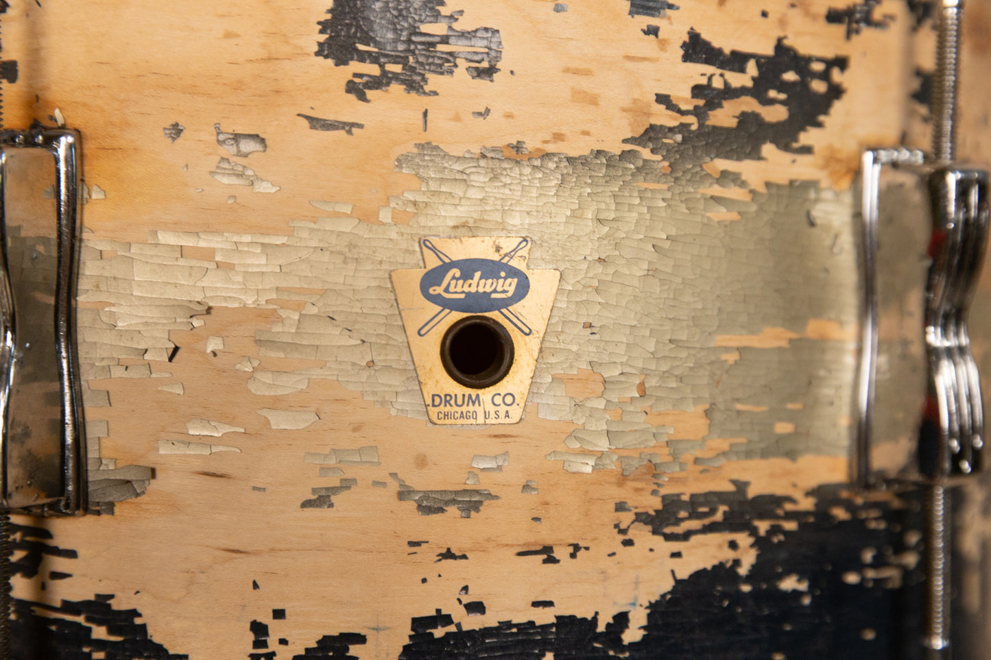 Vintage Ludwig Blue and Silver Duco Drum Set 14x22 and 9x13