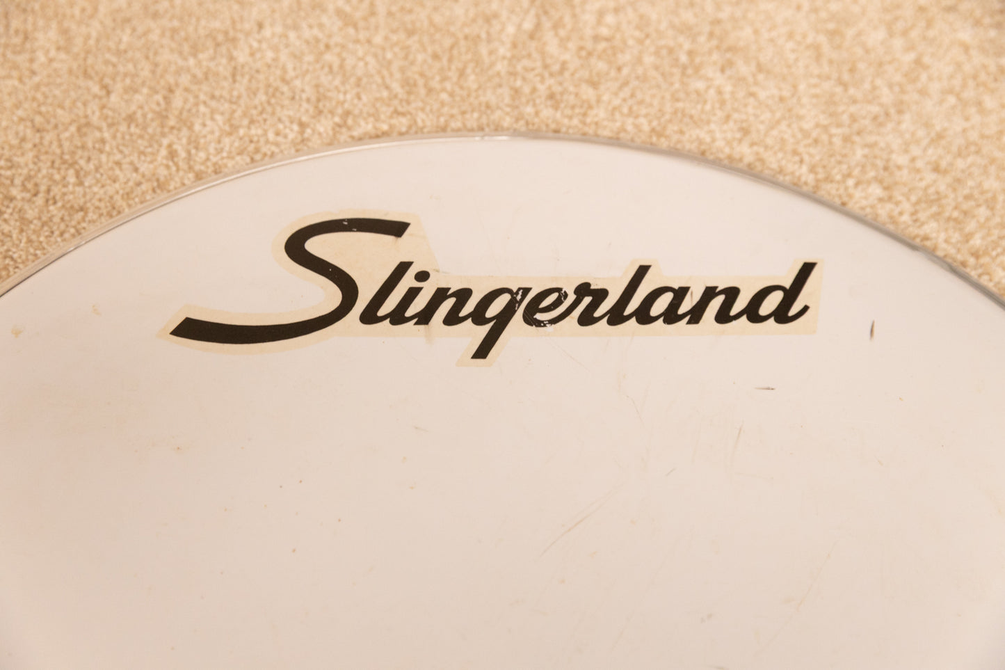 1970s Slingerland 20" Logo Bass Drum Head