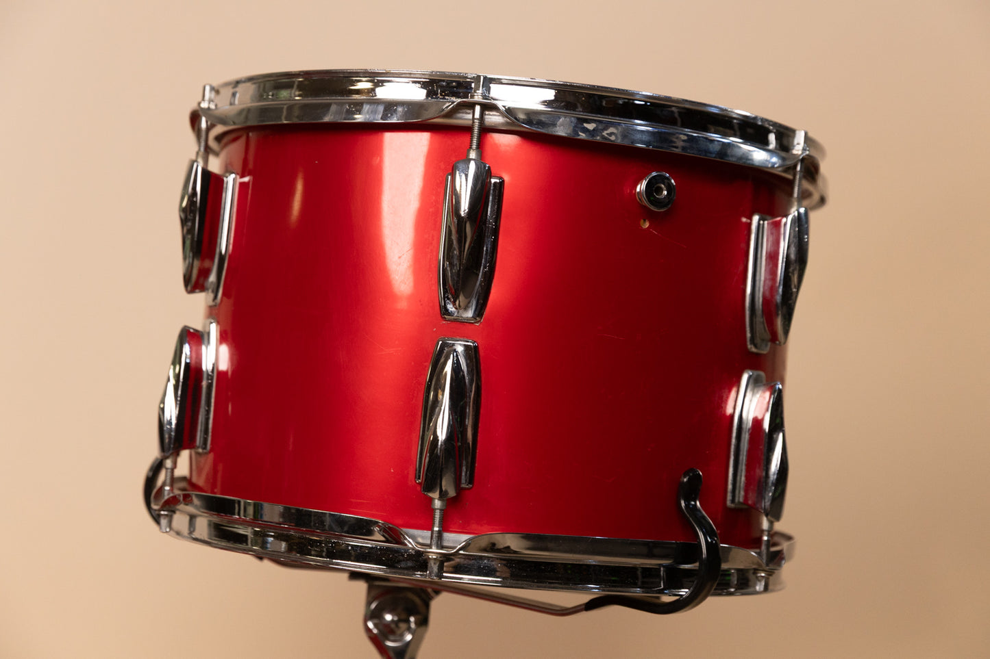 1980s Premier Soundwave Polychromatic Red Drum Set