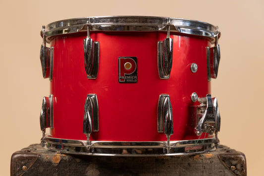 1980s Premier 10x14 Polychromatic Red Snare Drum