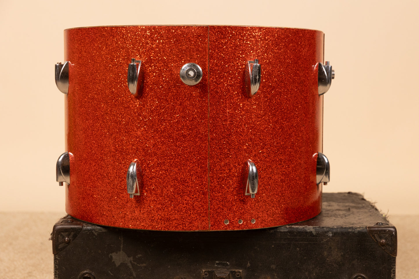 1960s Gretsch 14x20 Tangerine Sparkle Bass Drum Shell