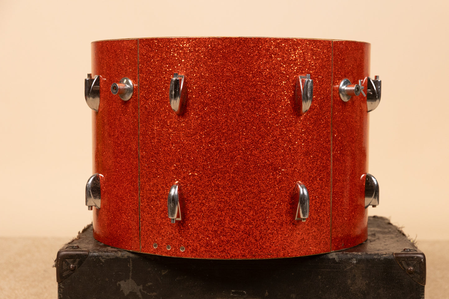 1960s Gretsch 14x20 Tangerine Sparkle Bass Drum Shell