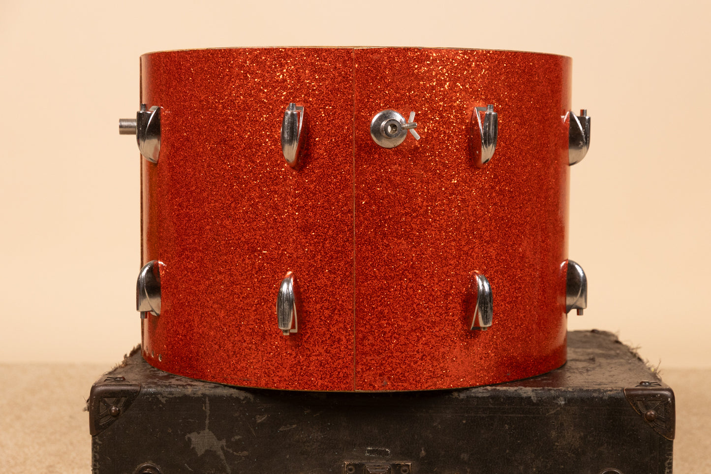 1960s Gretsch 14x20 Tangerine Sparkle Bass Drum Shell
