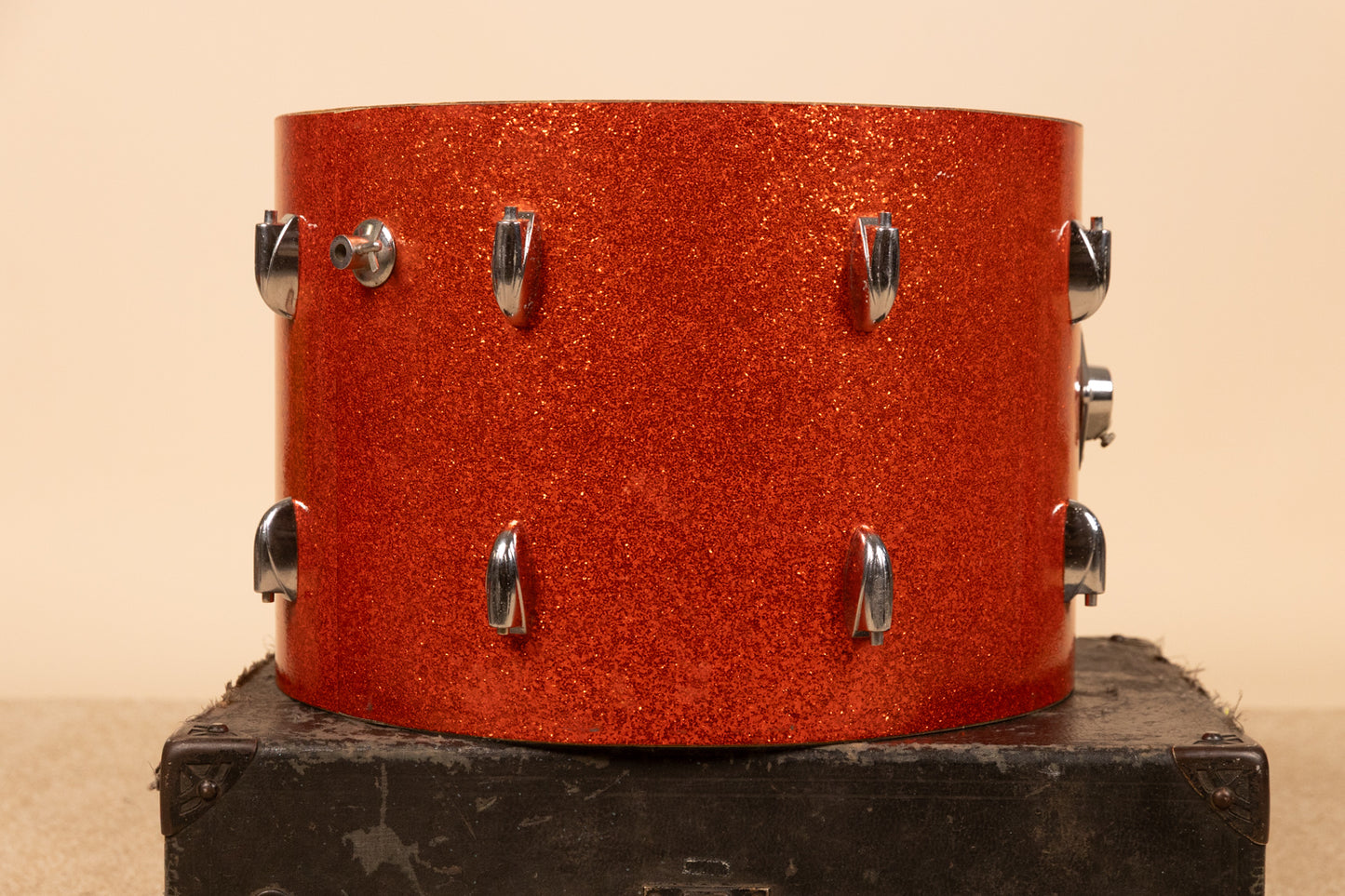 1960s Gretsch 14x20 Tangerine Sparkle Bass Drum Shell