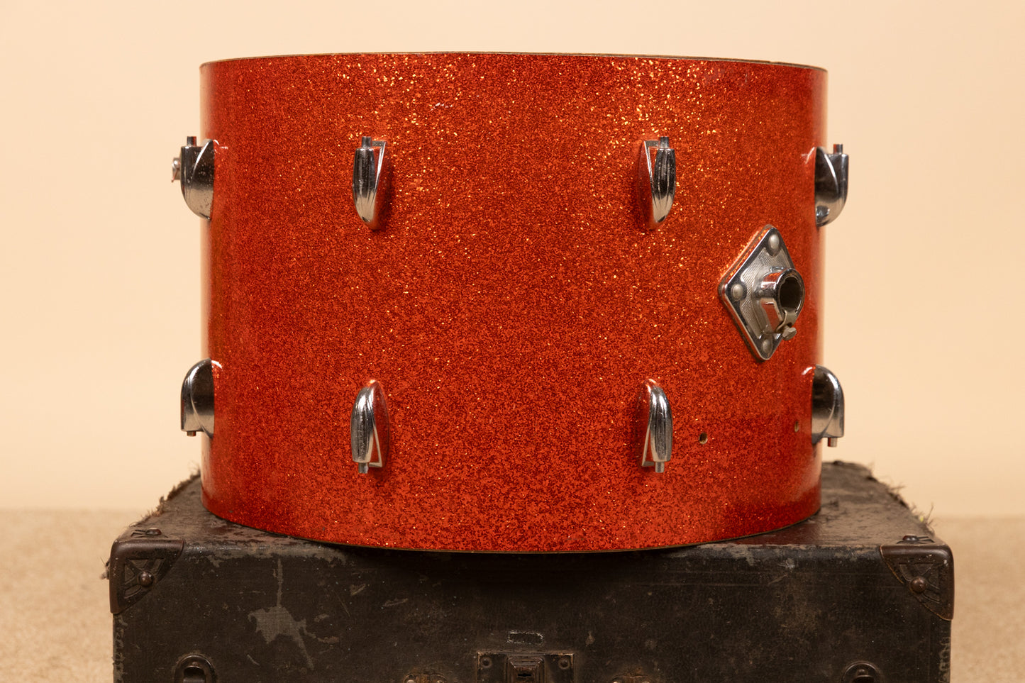 1960s Gretsch 14x20 Tangerine Sparkle Bass Drum Shell