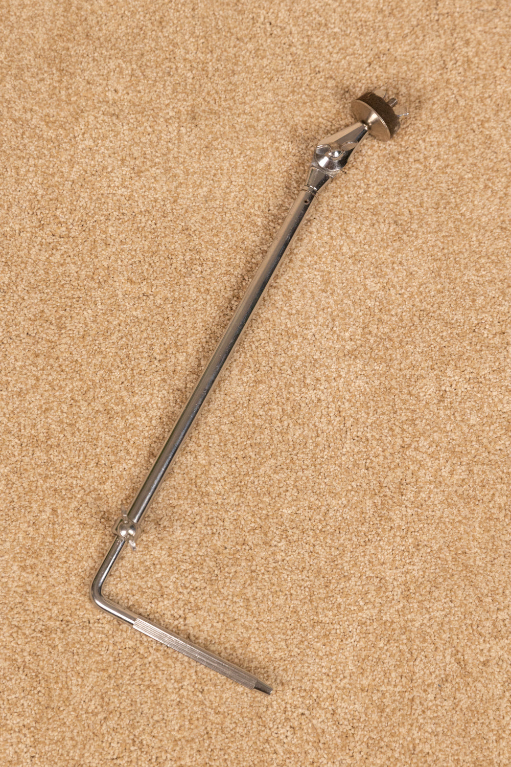 1970s Ludwig Chrome Cymbal L-Arm Mount #1372