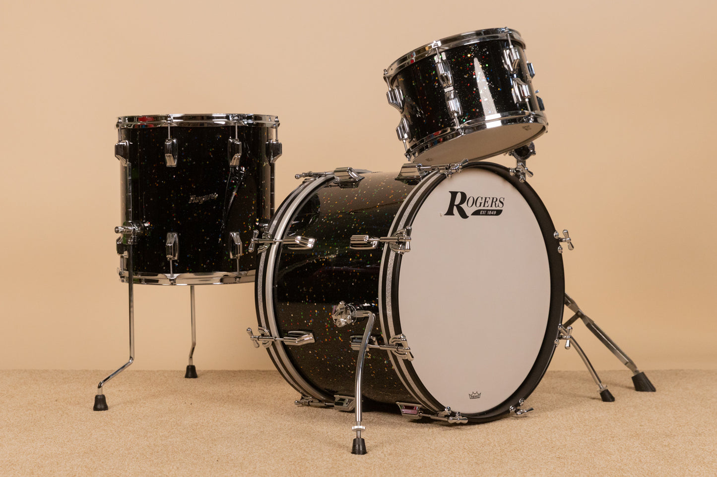 Rogers Mardi Gras Cleveland Ltd. Edition Drum Set 14x20 8x12 and 14x14