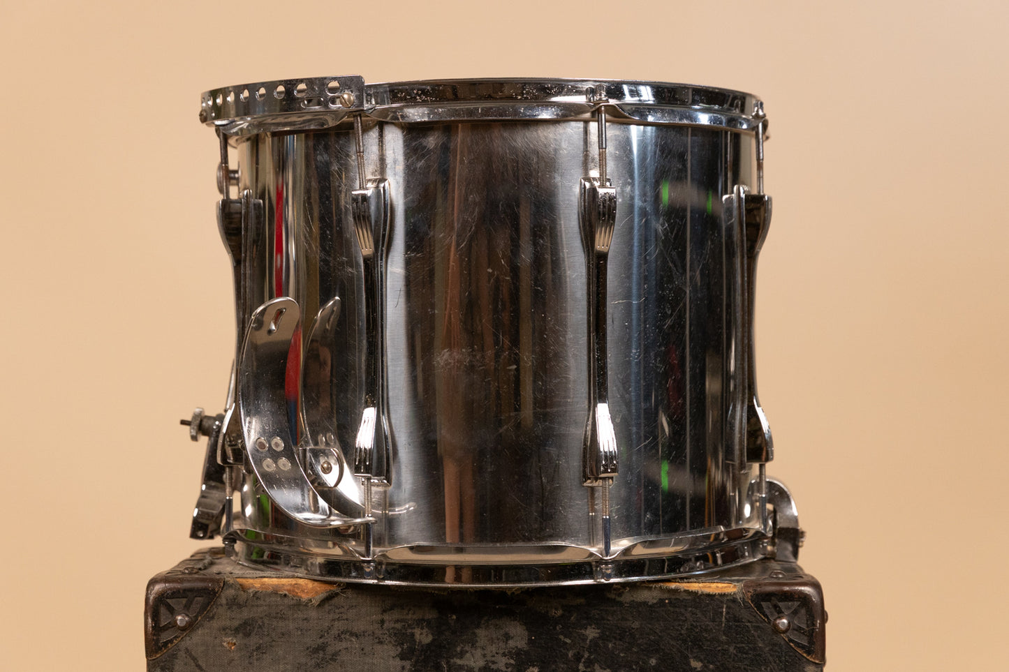 1970s Ludwig 12x15 Challenger II Metal Parade Snare Drum