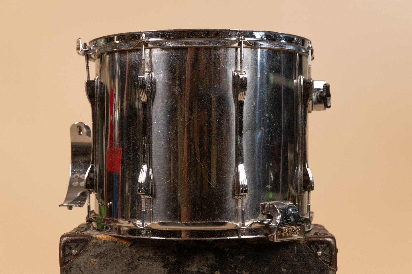 1970s Ludwig 12x15 Challenger II Metal Parade Snare Drum