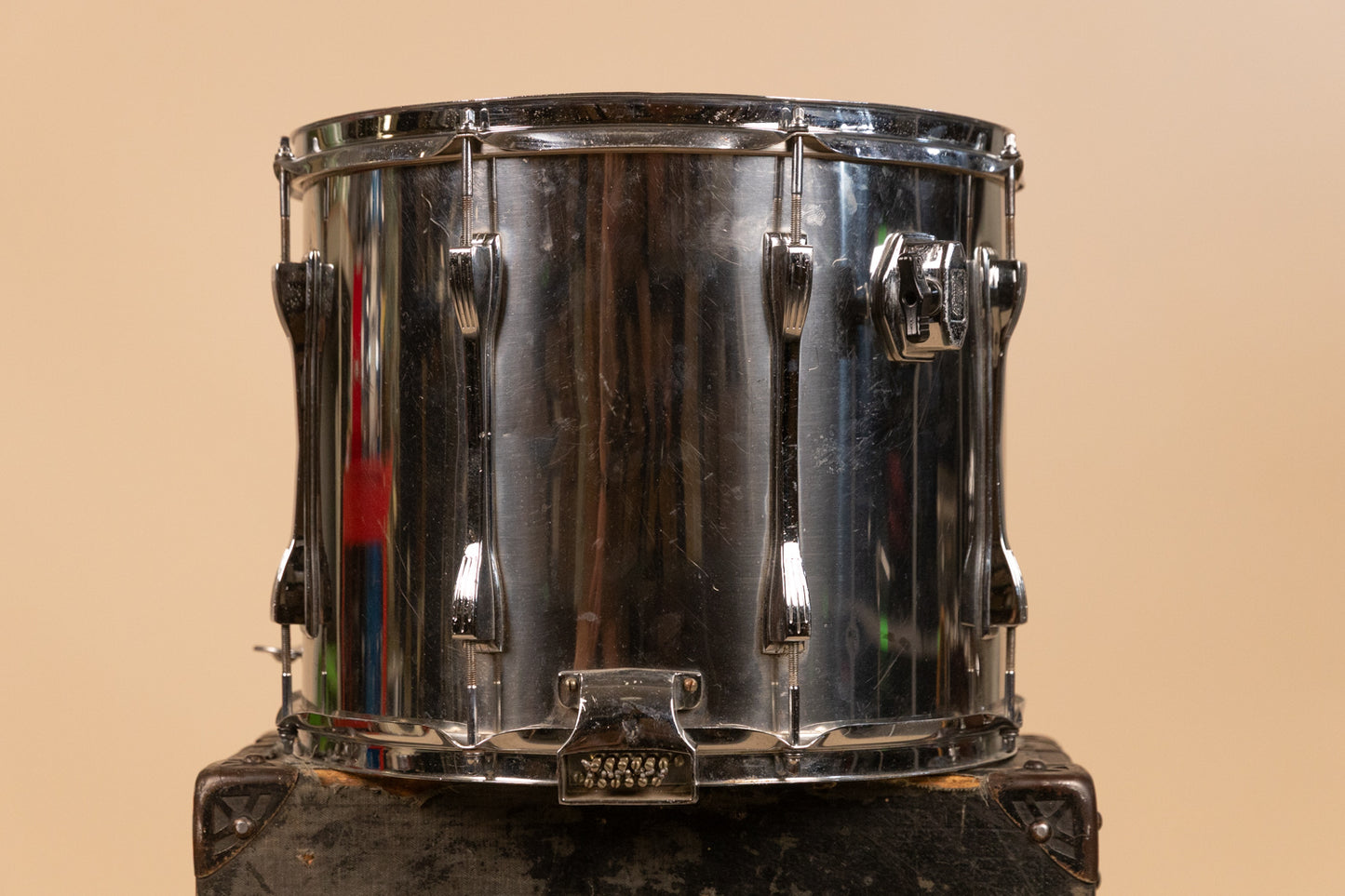 1970s Ludwig 12x15 Challenger II Metal Parade Snare Drum