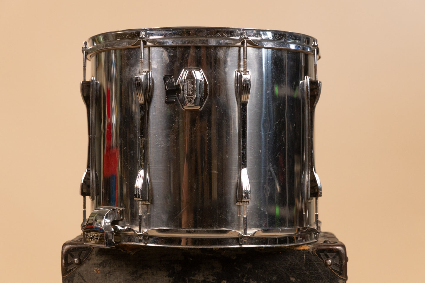 1970s Ludwig 12x15 Challenger II Metal Parade Snare Drum