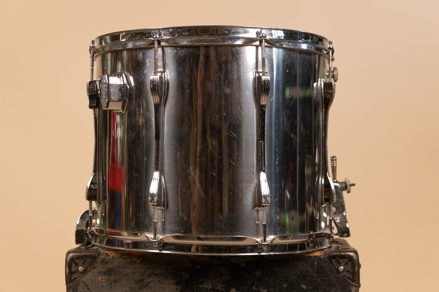 1970s Ludwig 12x15 Challenger II Metal Parade Snare Drum