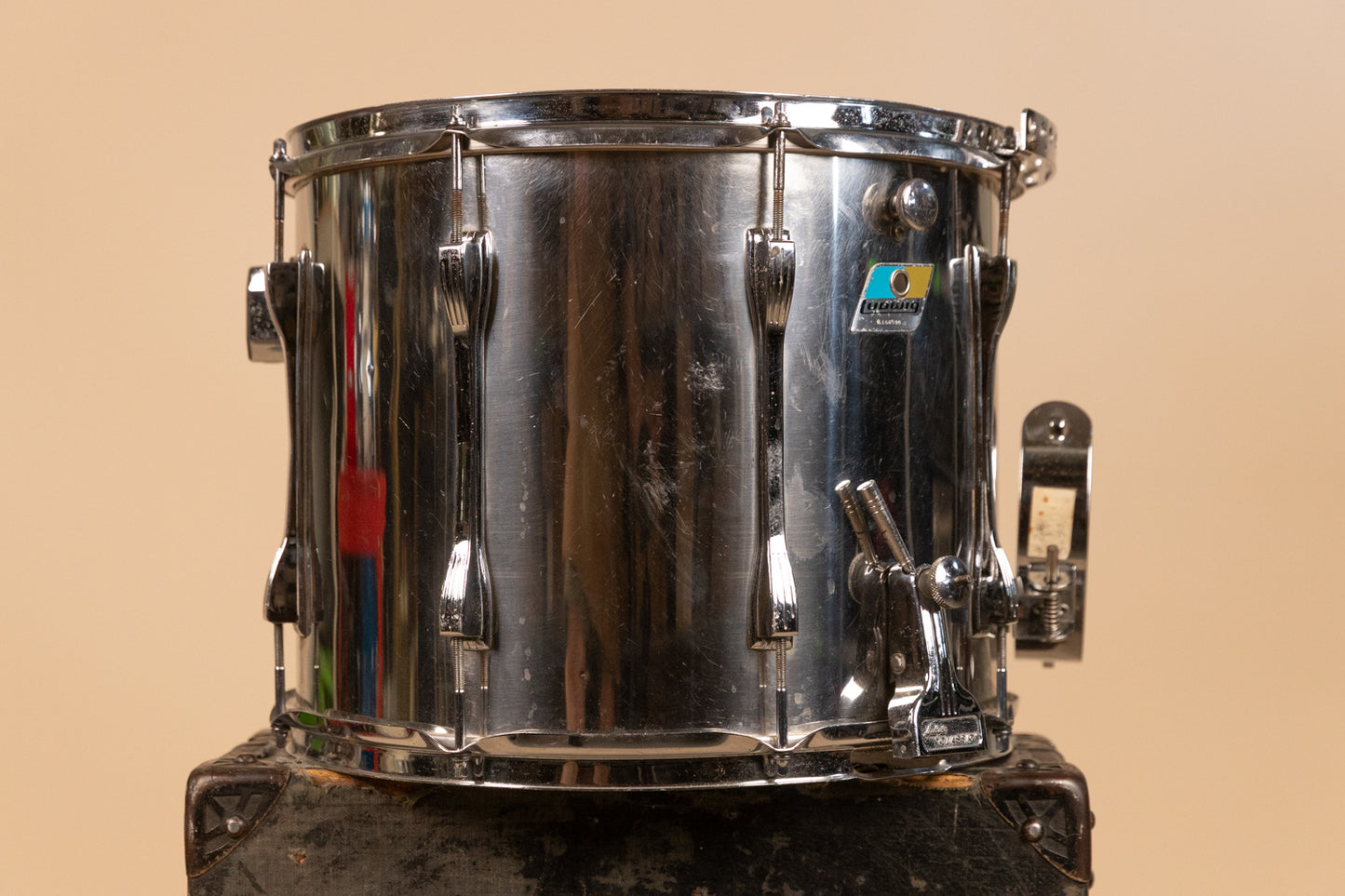 1970s Ludwig 12x15 Challenger II Metal Parade Snare Drum