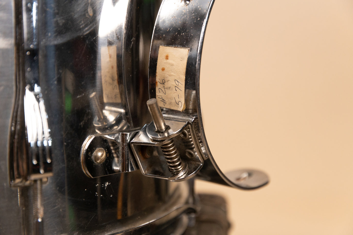 1970s Ludwig 12x15 Challenger II Metal Parade Snare Drum