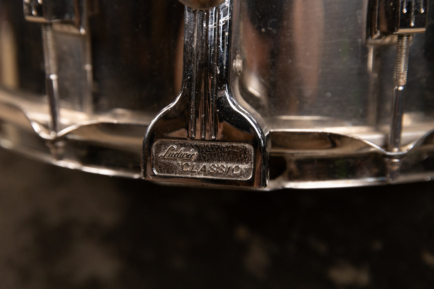 1970s Ludwig 12x15 Challenger II Metal Parade Snare Drum