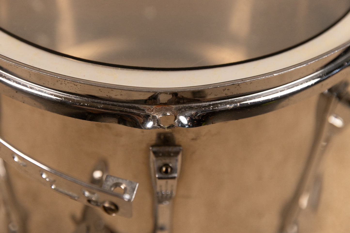 1970s Ludwig 12x15 Challenger II Metal Parade Snare Drum
