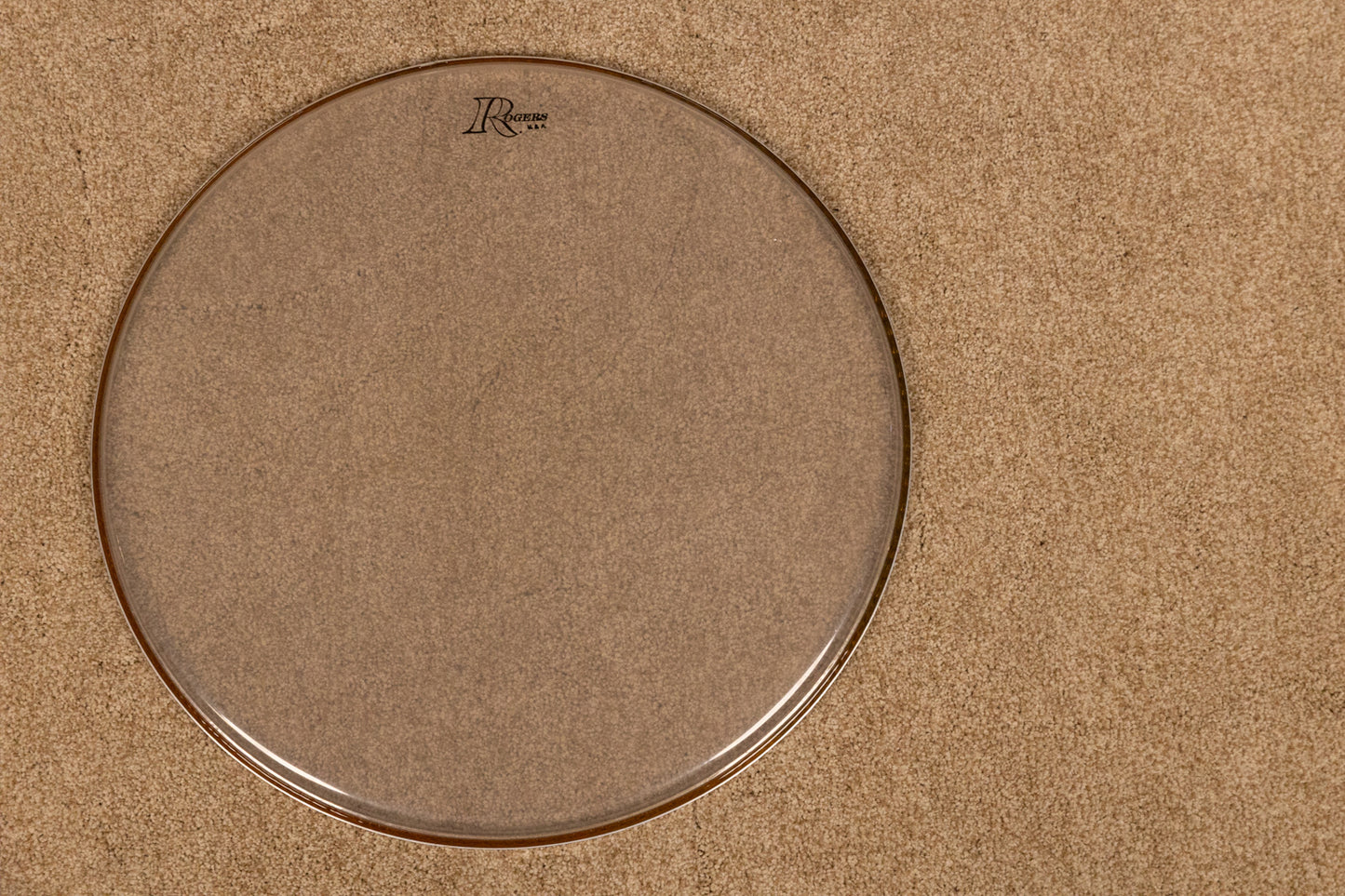 Vintage Rogers 18" Clear Script Drum Head