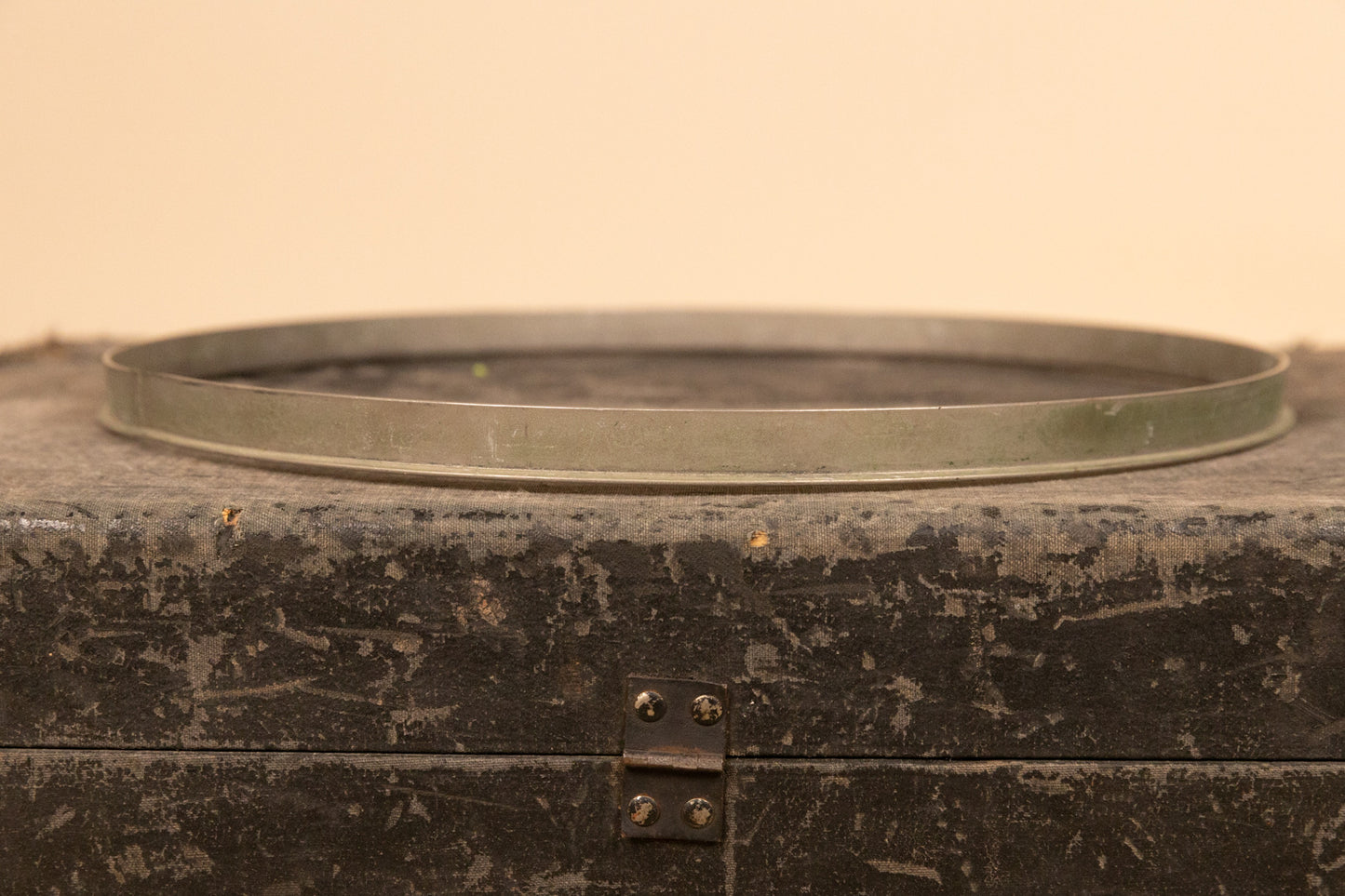Vintage 15" Single Flange Nickel Hoop