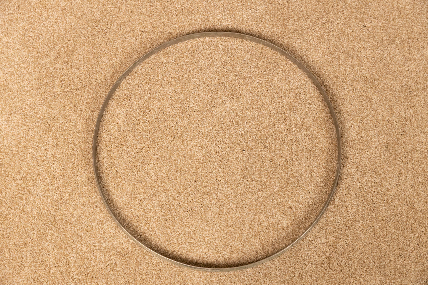 Vintage 15" Single Flange Nickel Hoop