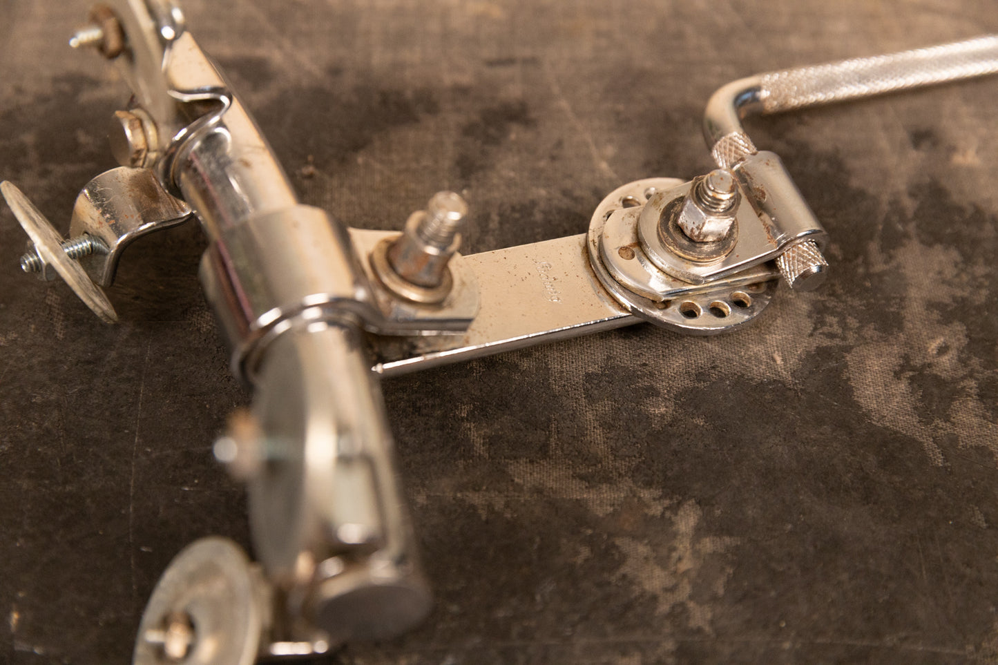 1960s Ludwig Script Bass Drum Consolette Rail