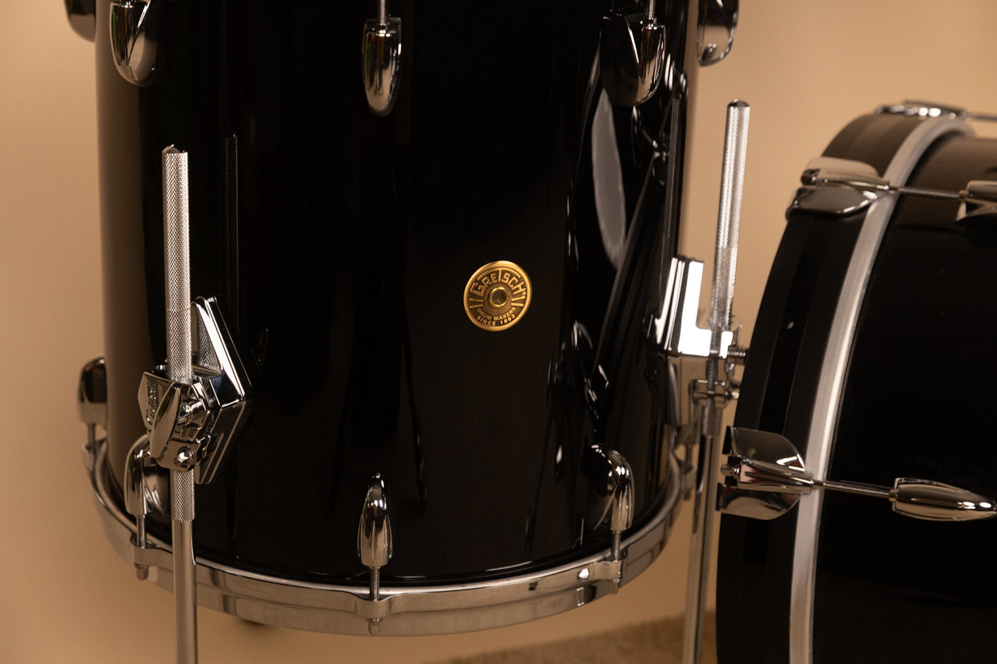 Gretsch USA Custom Black Nitron Bop Drum Set 14x18 8x12 and 14x14
