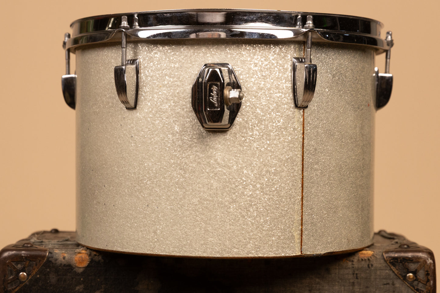 1970s Ludwig 9x13 Silver Sparkle Concert Tom