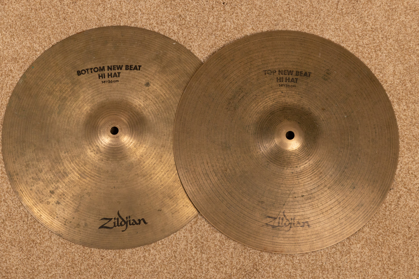 Zildjian A 14" New Beat Hi Hat Cymbals 1056g 1399g