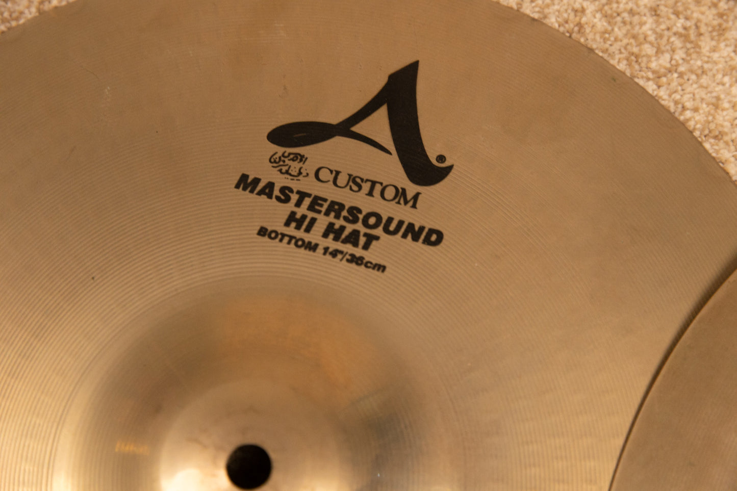 Zildjian 14" A Custom Mastersound Hi Hat Cymbals 1092g 1401g