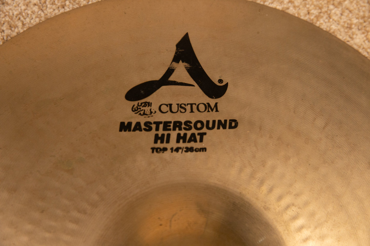 Zildjian 14" A Custom Mastersound Hi Hat Cymbals 1092g 1401g