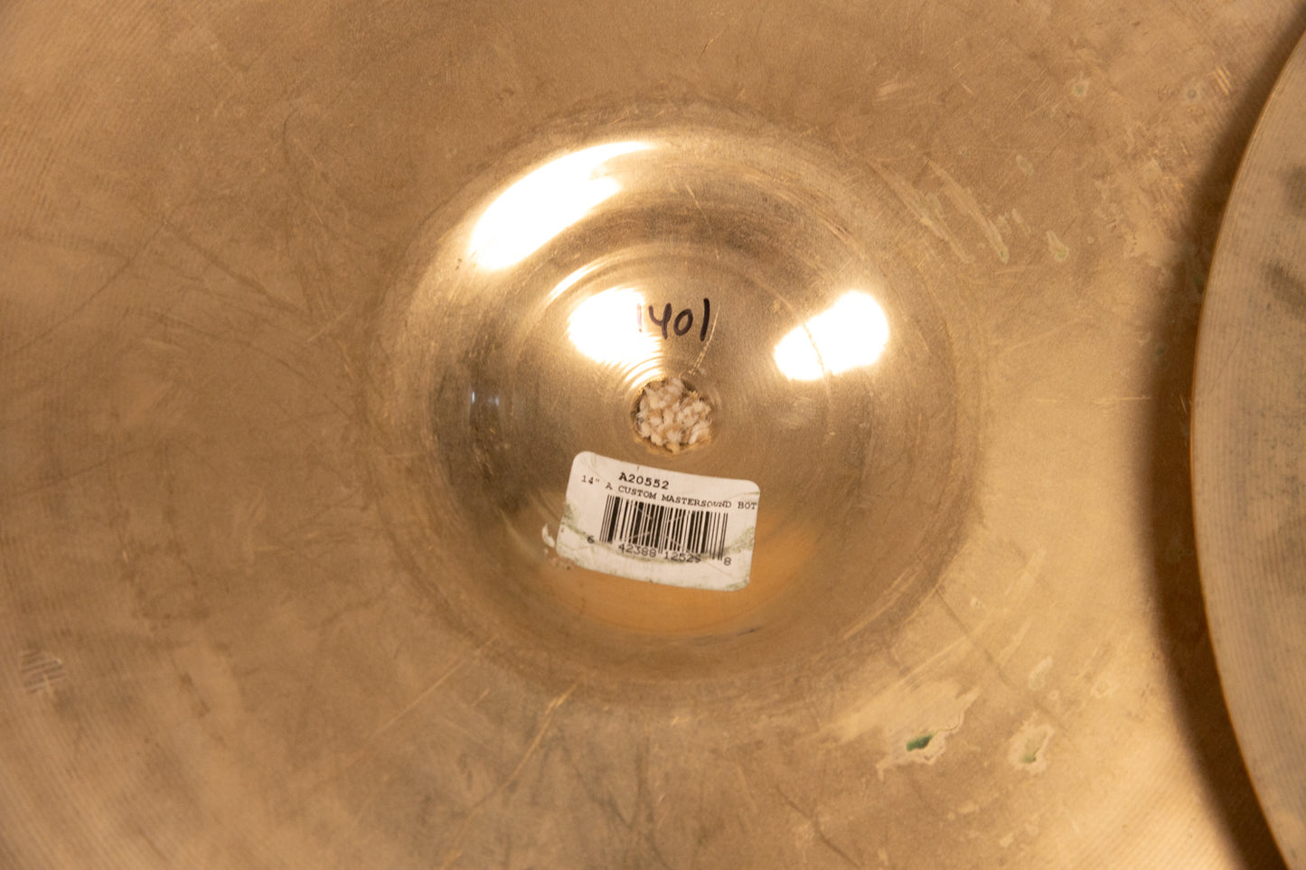 Zildjian 14" A Custom Mastersound Hi Hat Cymbals 1092g 1401g